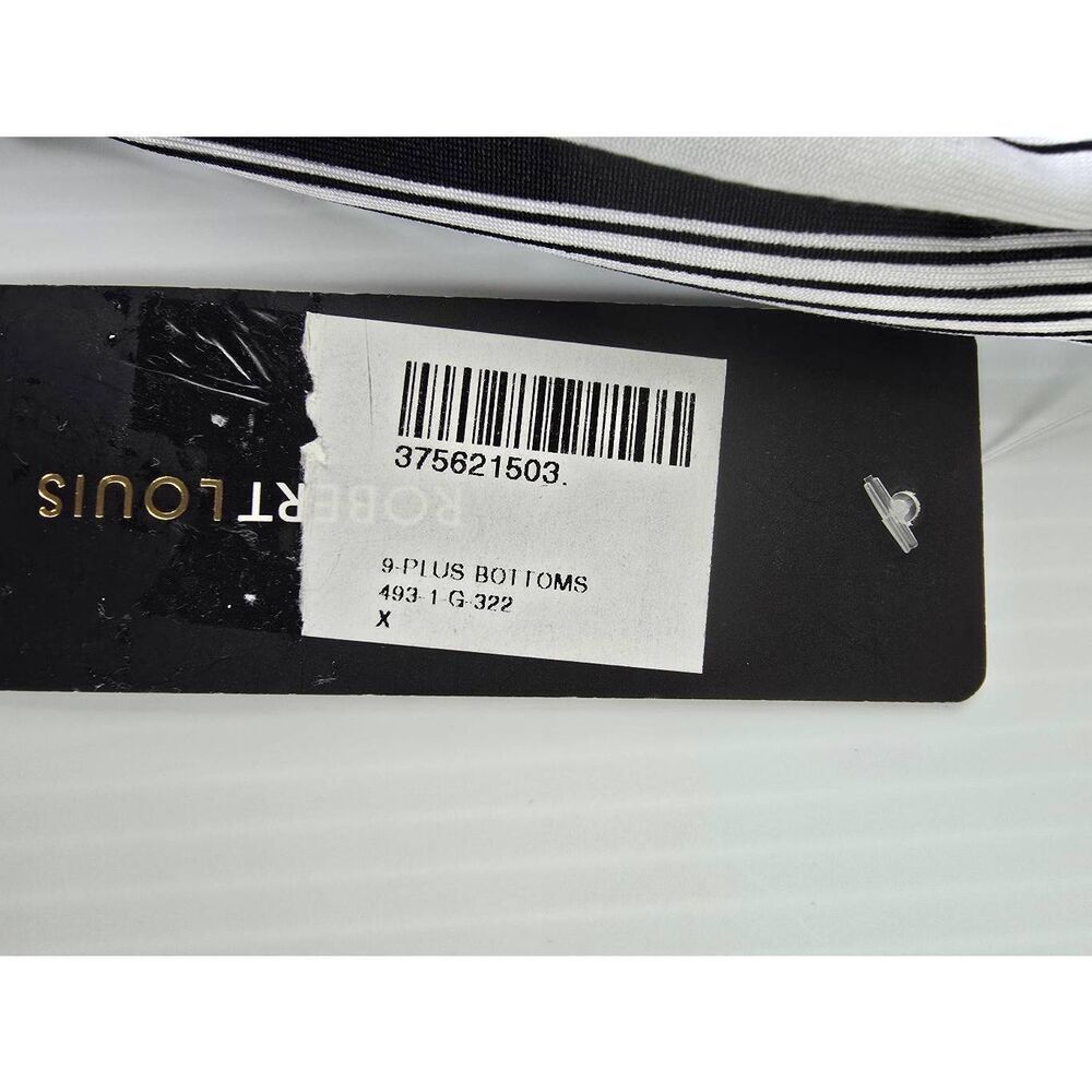 Robert Louis Shorts Sz 2X Black/White Stripe New - Picture 8 of 11